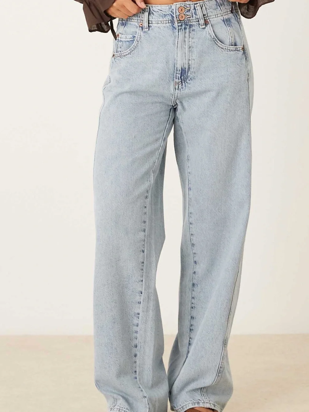 NWT Free People Aster High Rise Straight Leg Jeans